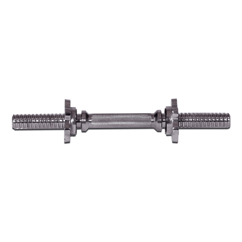 YORK Poignée d'haltères en acier solide de 14 po avec colliers de serrage Spin Lock