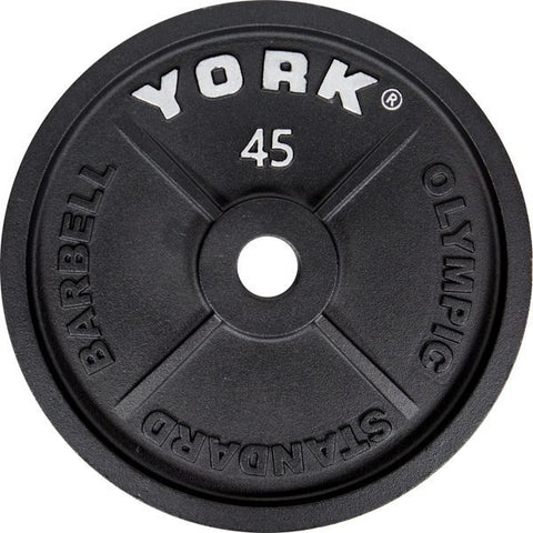 York 2″ Plaques de poids olympiques en fonte