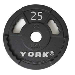 Plaques de poids olympiques York 2″ G2 Iron