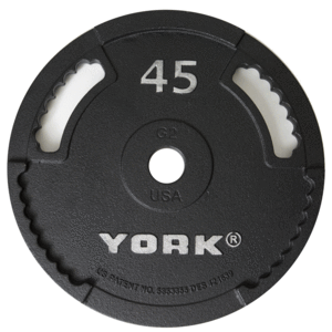 Plaques de poids olympiques York 2″ G2 Iron